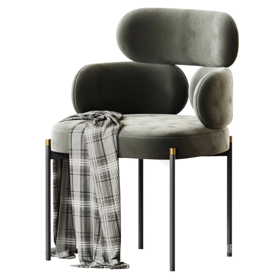 Stainless Steel fabric chair Image 3