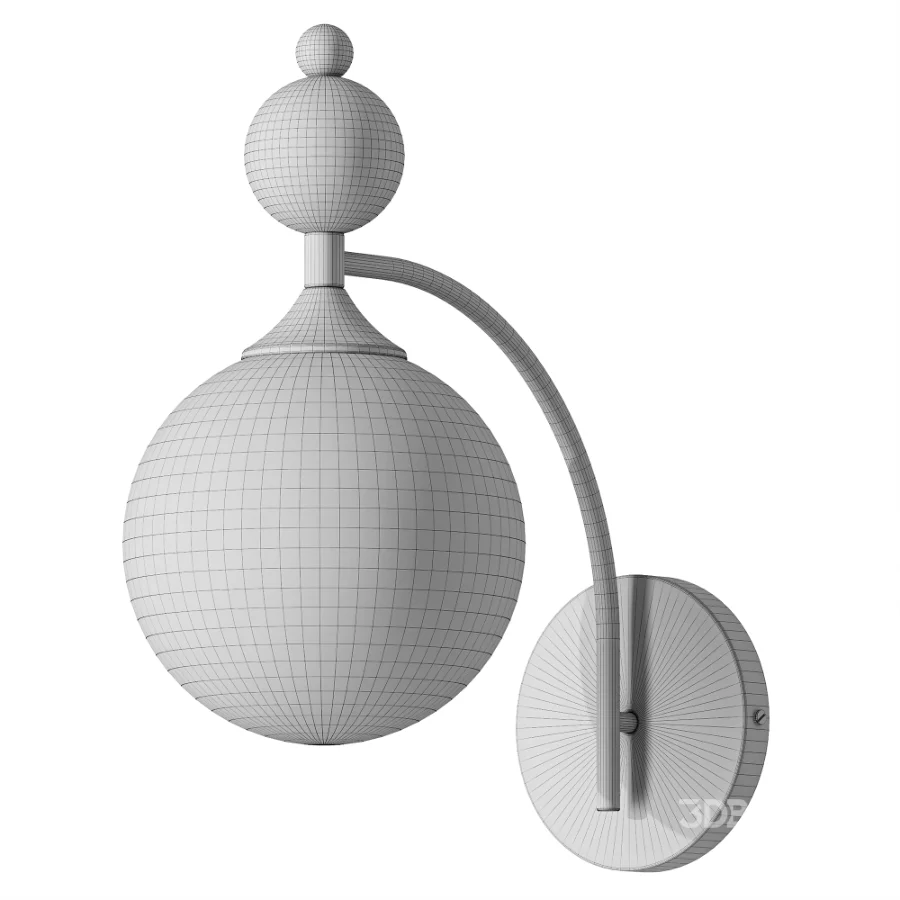 Contemporary Retro Round Glass Lampshade Image 3