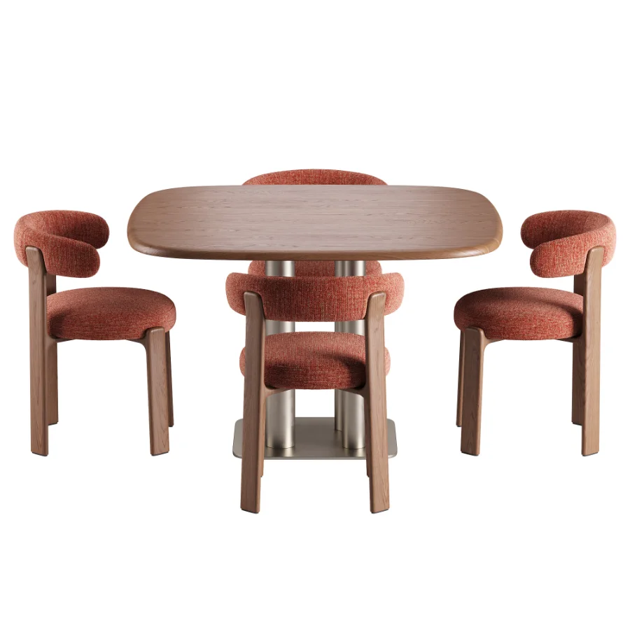 Granite Chair and Melvar Table Image 4