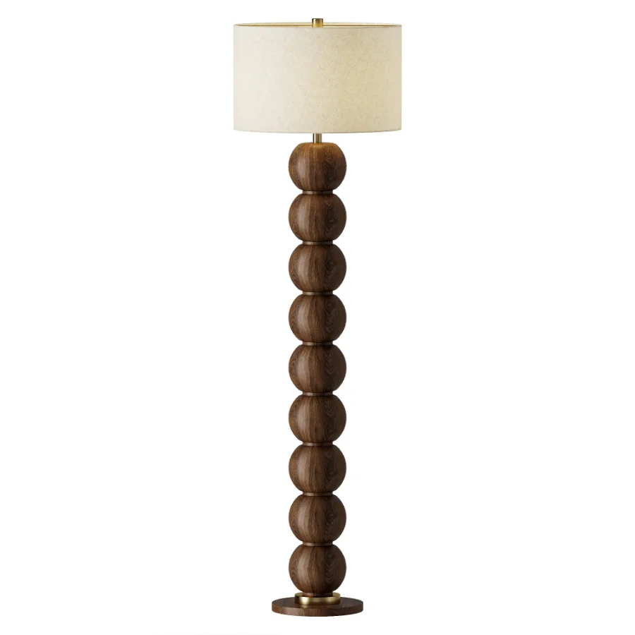 Surya Algarve Linen Floor Lamp Image 1