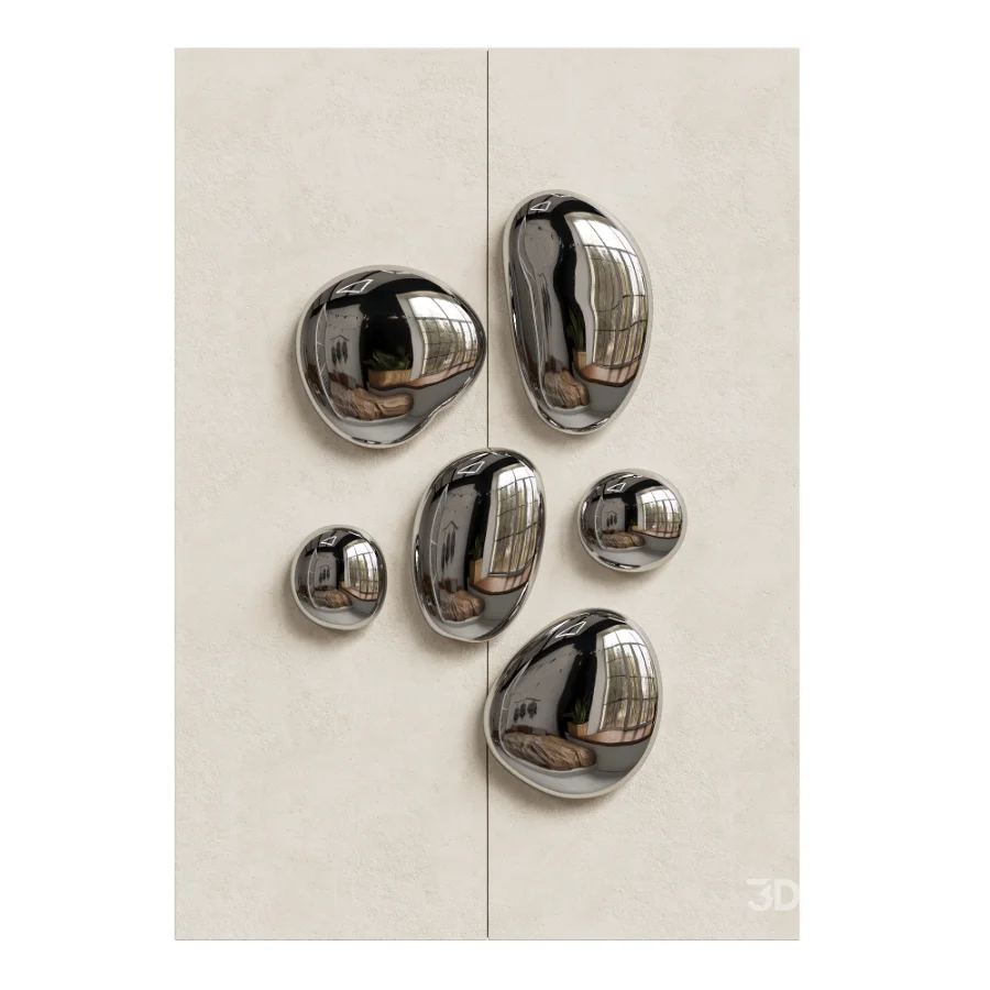 Chrome Bubble Wall Decor 15 Image 2