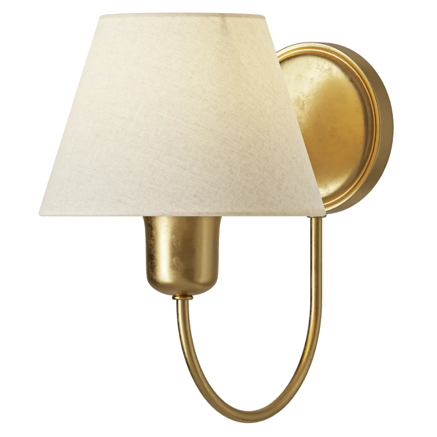 Pottery Barn Holmes Linen Shade Sconce Image 1