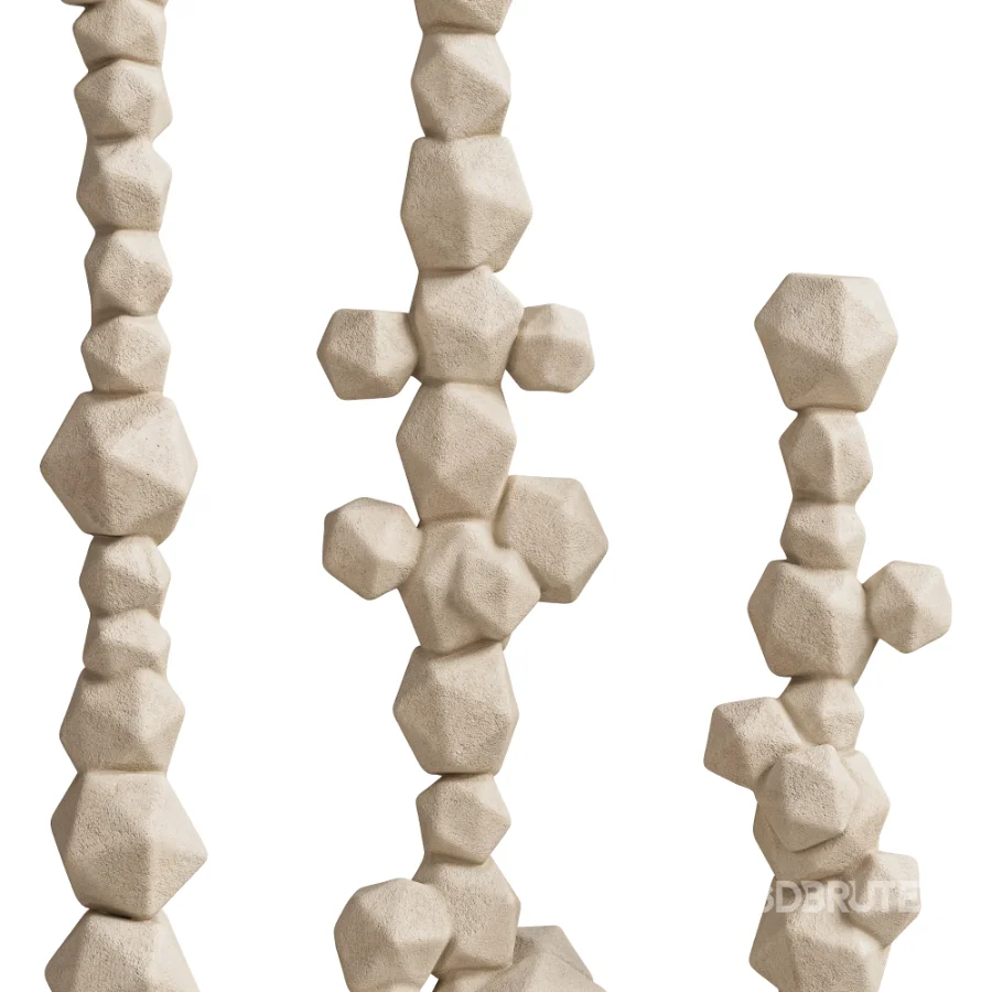 Floor Decorative Geometric Sculpture Set Image 4