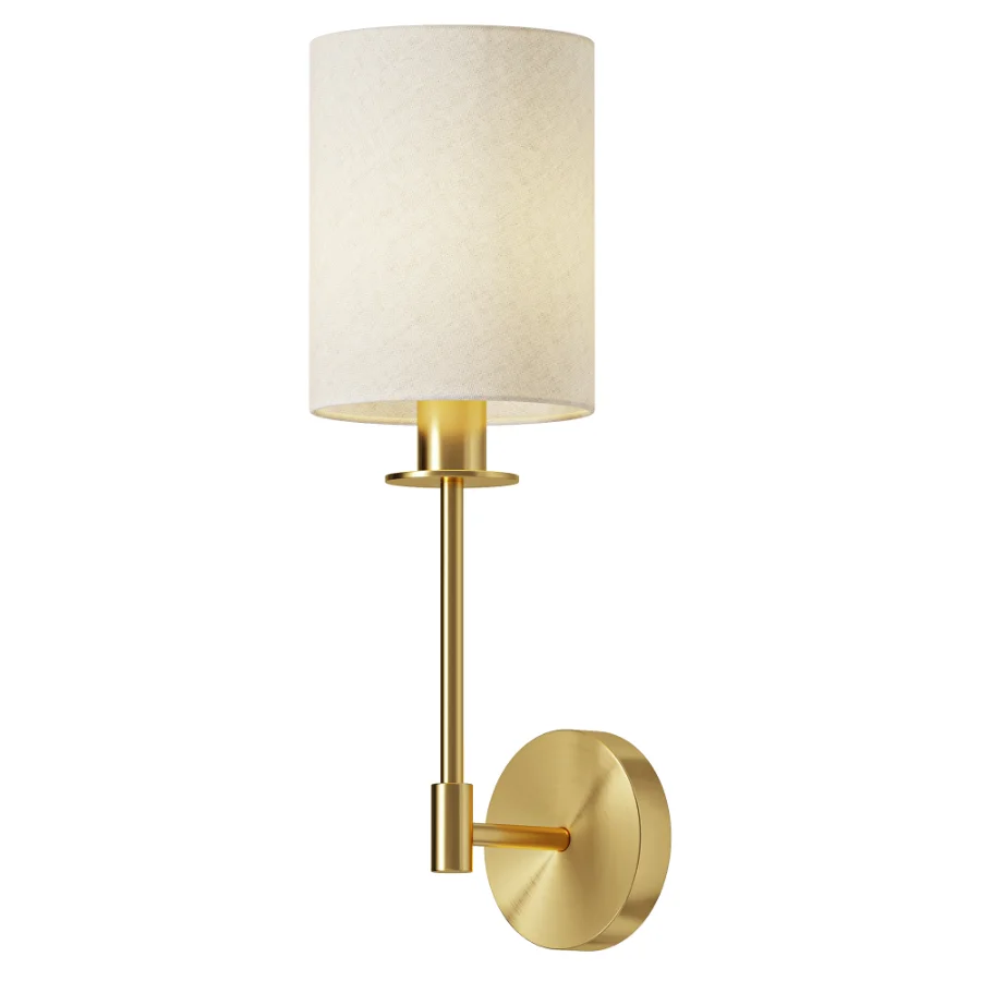 MFI Soho Satin Brass Wall Light Image 2