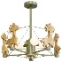 Lovely Deer Wooden Chandelier - Thumbnail 1