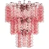 Murano Chandelier Curva Rosa 48 Tubes - Thumbnail 2
