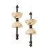 Hozo Design Duo Alabaster Brass Pendant - Thumbnail 1