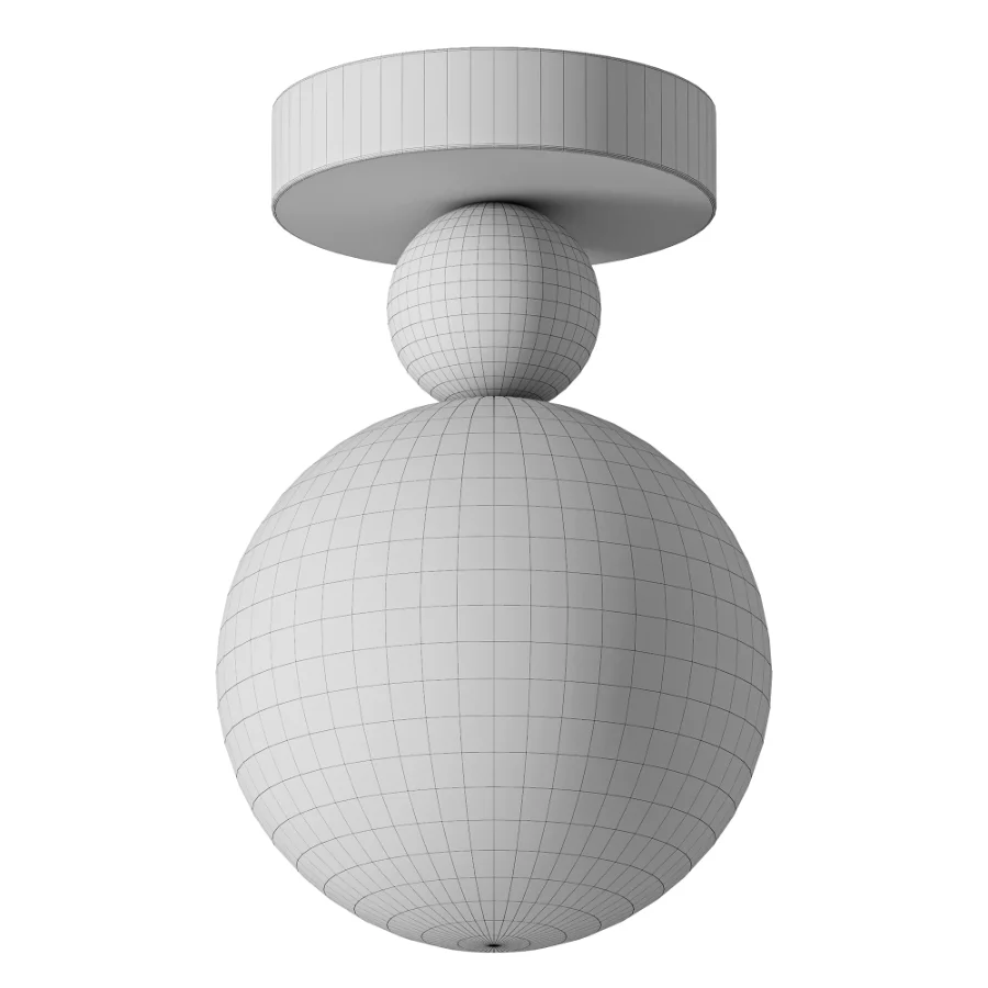 Lunar Resin Ceiling Light Image 3