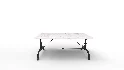La Coupole Rectangular Iron Bistro Table - Thumbnail 5