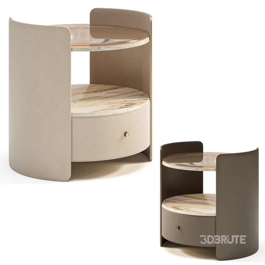 Round bedside table Comodini Image 2