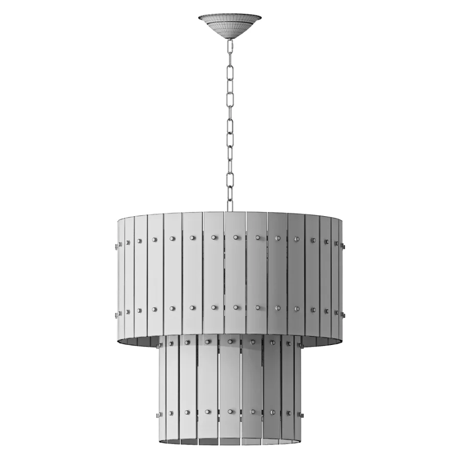 Valmont 2 Tier Marble Chandelier Image 3