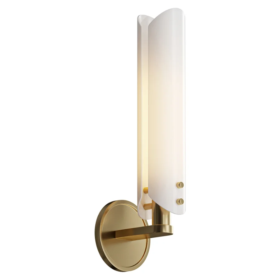 Alen White Glass Wall Sconce Image 2