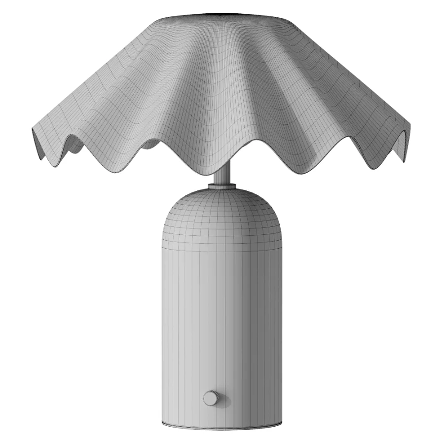 Brooks Fluted Cordless Table Lamp Image 4