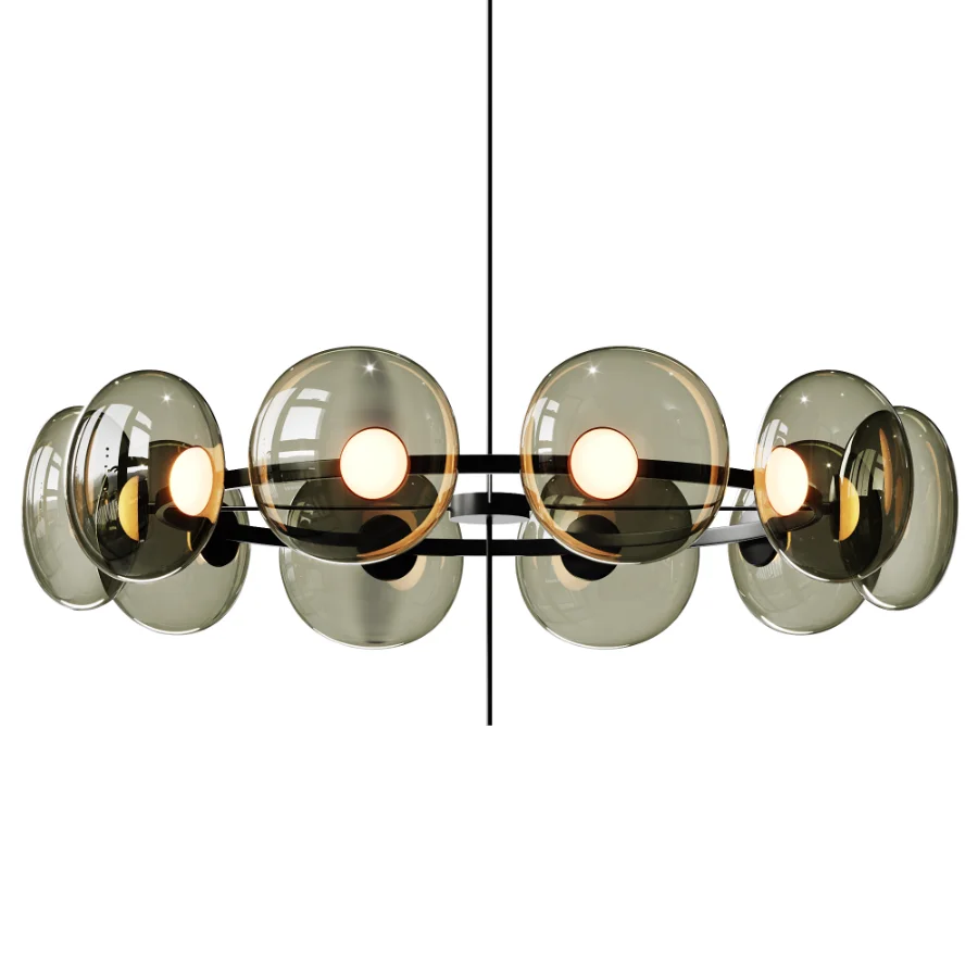 Aeris Linear Chandelier Ross Gardam Image 2