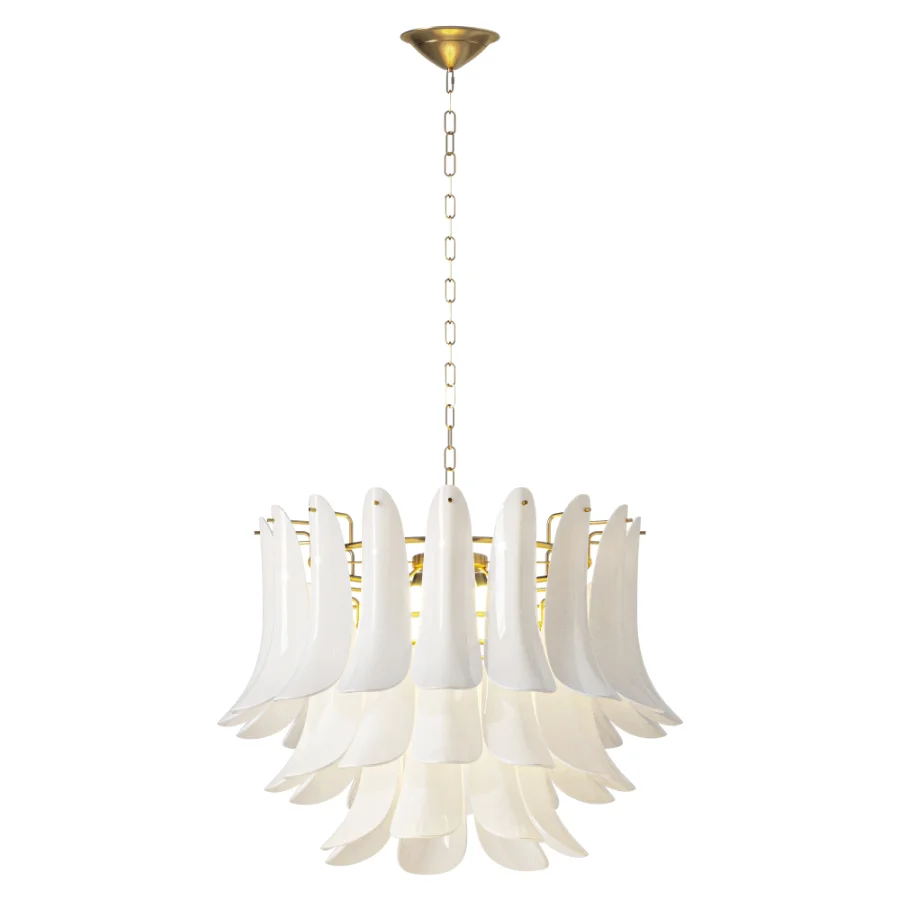 Next Messina White Chandelier Ceiling Light Image 2