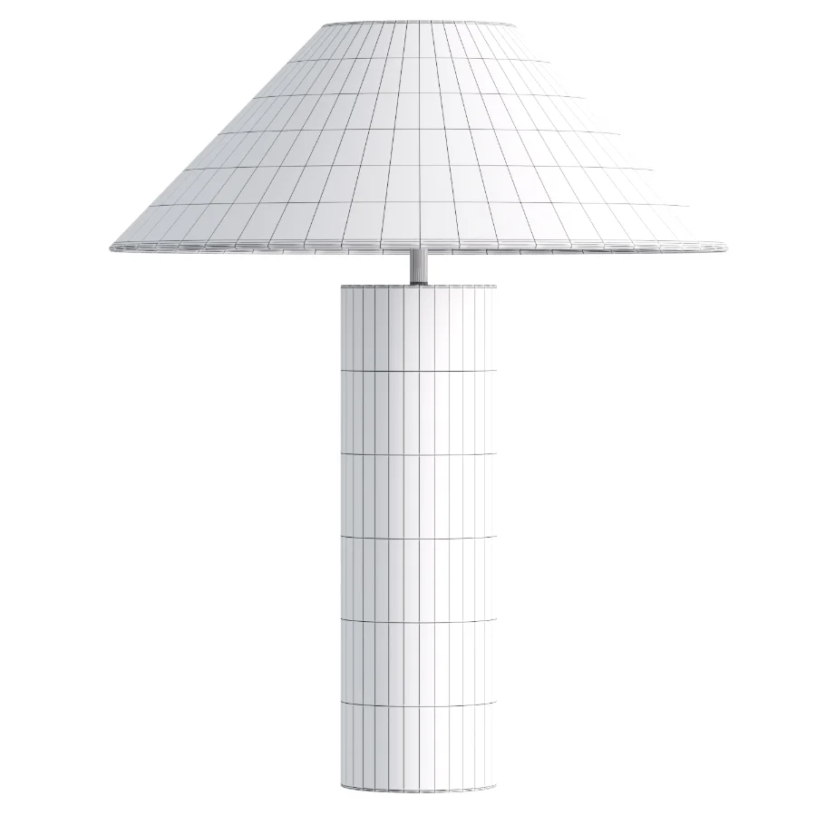 Bleeker Aged Brass And Linen Table Lamp Image 1