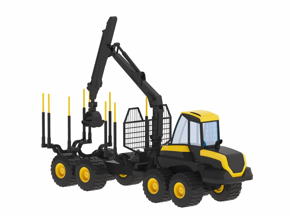 Harvester Forestry Ponsse Buffalo Simplified Image 3