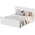 Schaefer Wood Trim High Footboard Bed - Thumbnail 4
