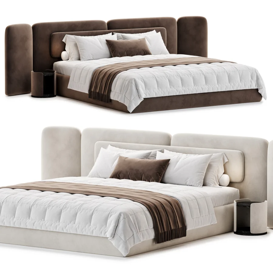Modern Double Bed 03 Image 2