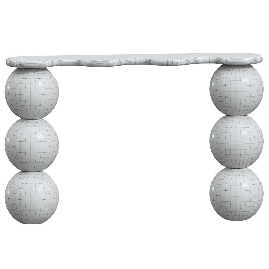 Balla Green Marble Hallway Table Image 2