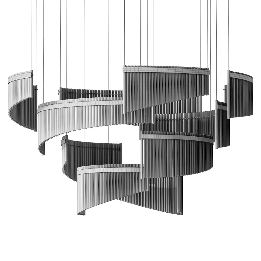 Il Paralume Marina Contemporary Murano Glass Chandelier Image 5