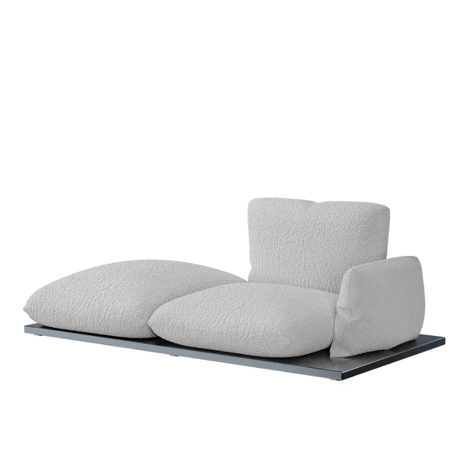 Aura armchair with a modern cushion shape Image 10