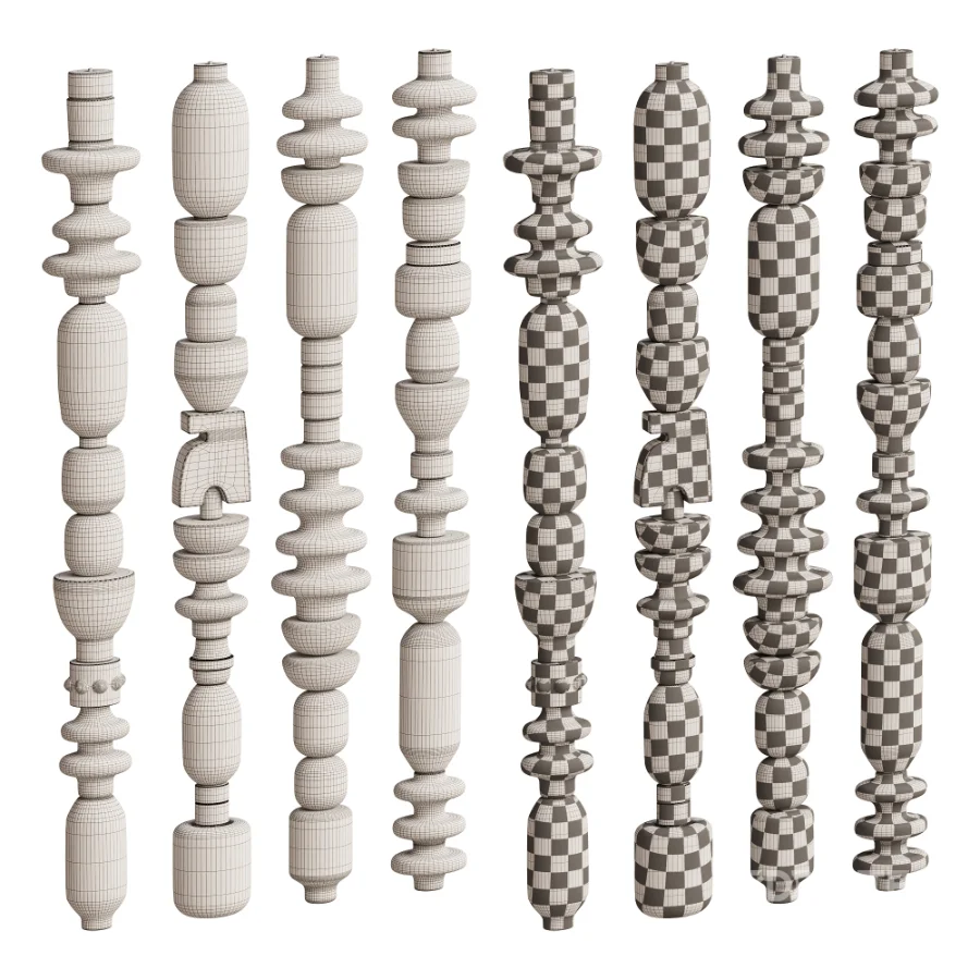 Abstract Sculptural Columns Image 7