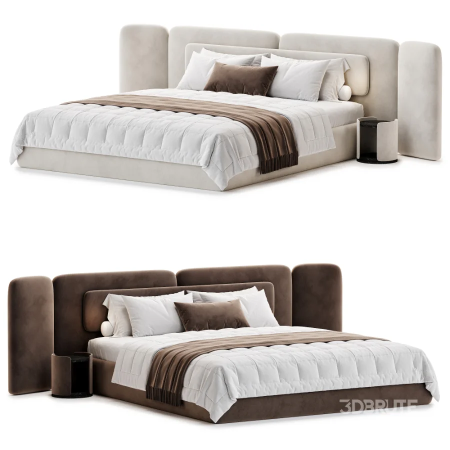 Modern Double Bed 03 Image 1