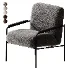 Castel Velour Milk Armchair - Thumbnail 5