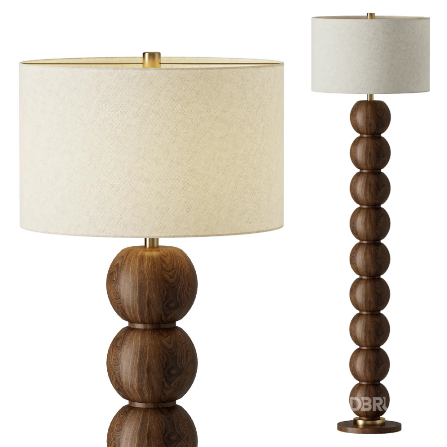 Surya Algarve Linen Floor Lamp Image 2