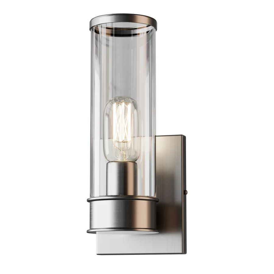 Simple Glass Cylinder Sconce 01 Image 2