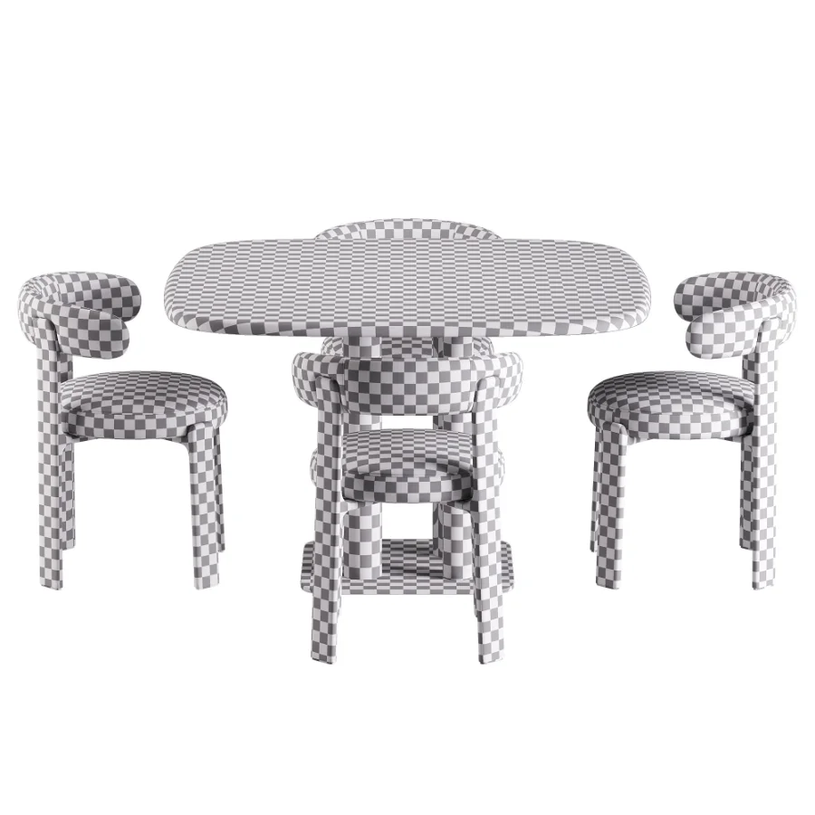 Granite Chair and Melvar Table Image 7
