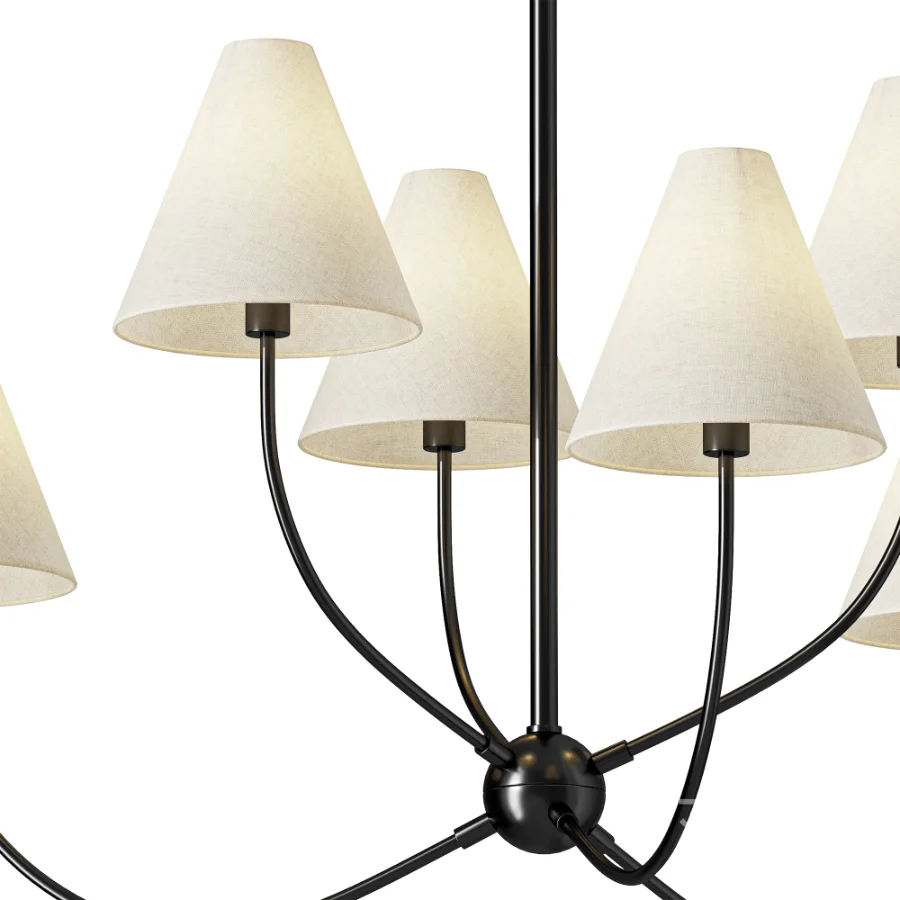 Yara 6 Light Chandelier Image 3