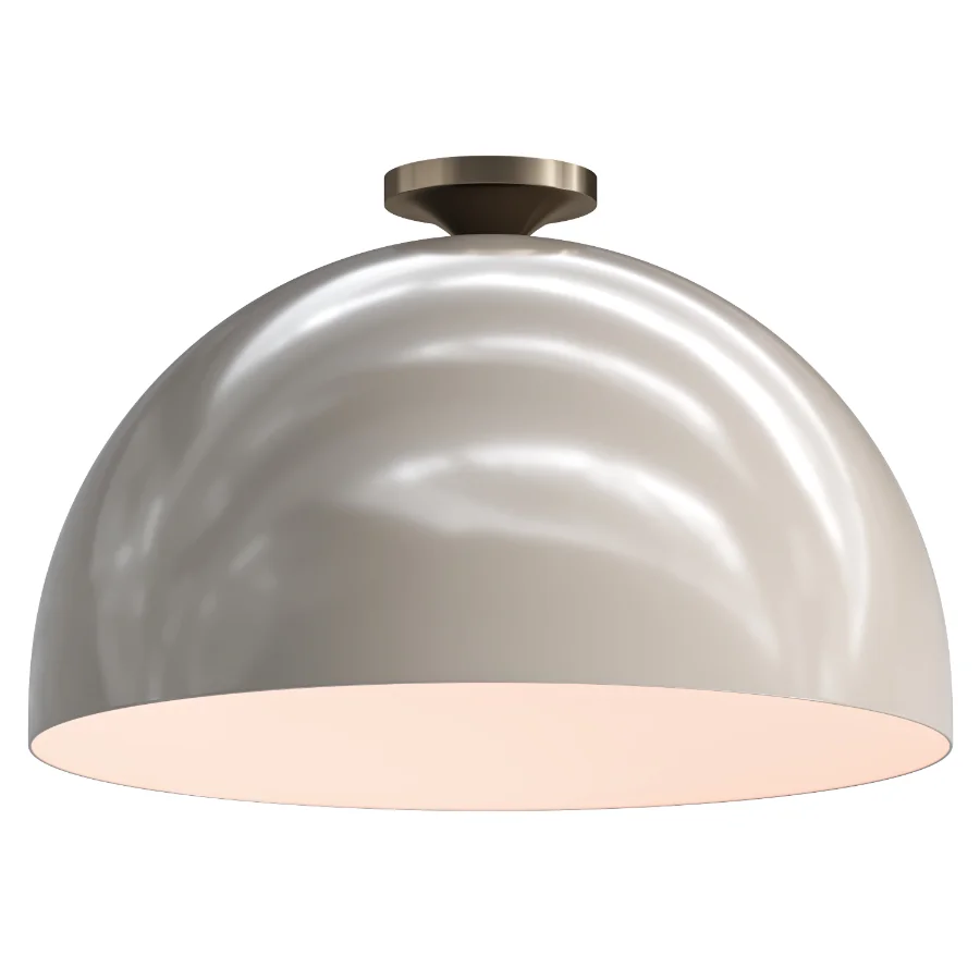 Sculptural Metal Flush Mount Image 3