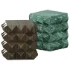 Bottega Green Square Marble Coffee Table - Thumbnail 4