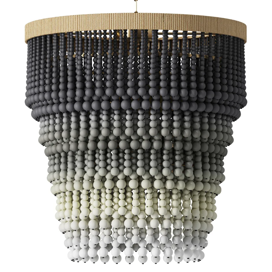 Palecek Solano Ombre Beaded Chandelier Image 2