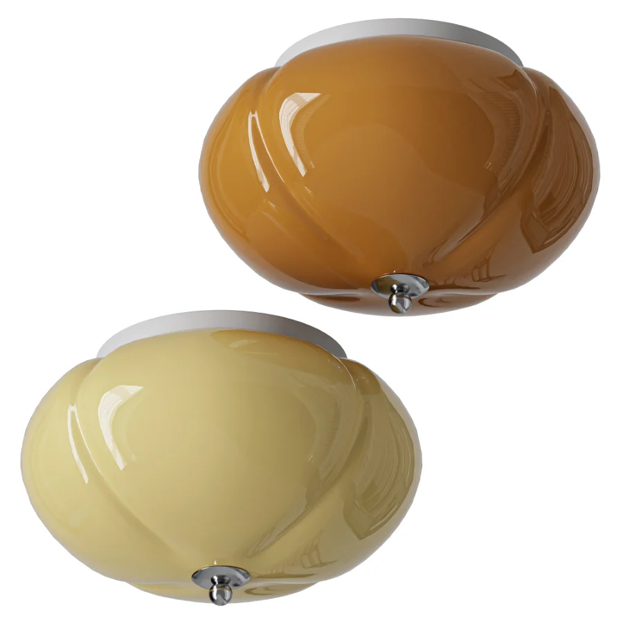 Retro LED Glass Tip Ceiling Light Image 1