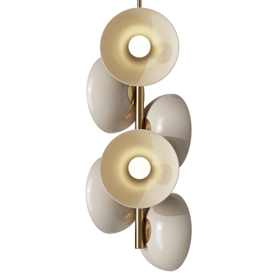 CKS Collective Creston Brass Terracotta Pendant Image 2