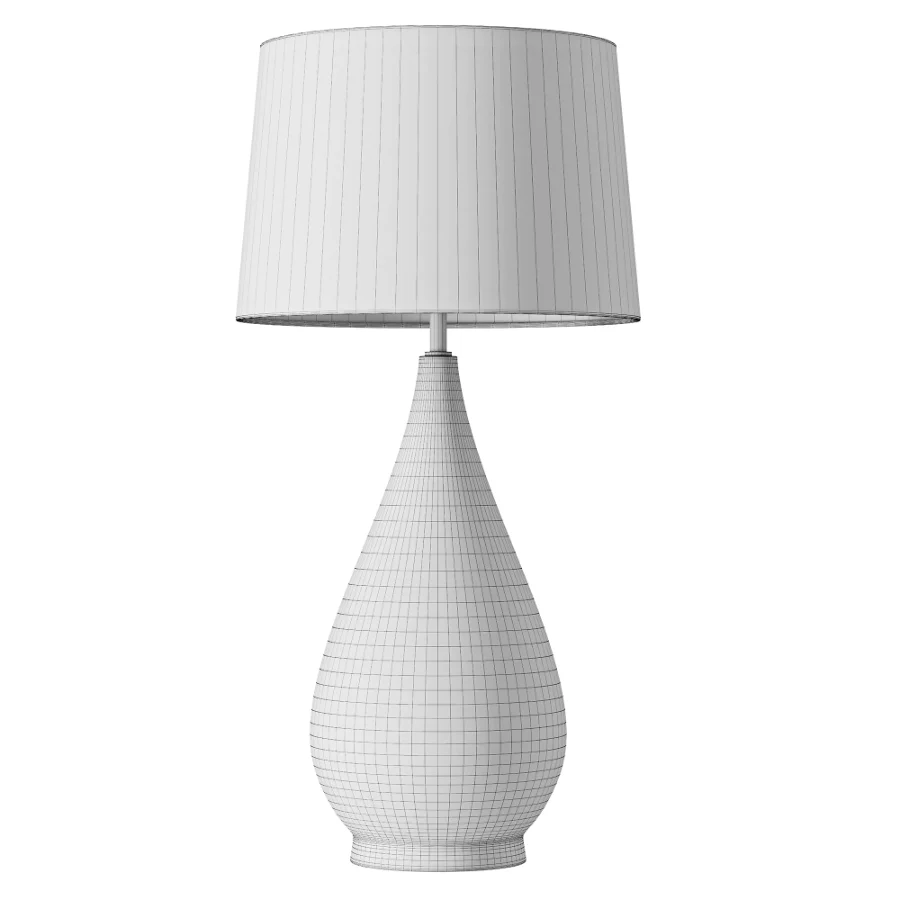 Glass Teardrop Table Lamp Image 2