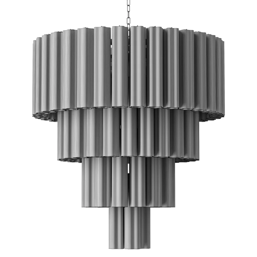 Turquoise Murano Glass Chandelier 1980s Image 3