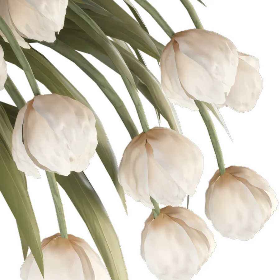 Beouquet of Tulips in Vase Image 4