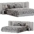 Modern Double Bed 03 - Thumbnail 4