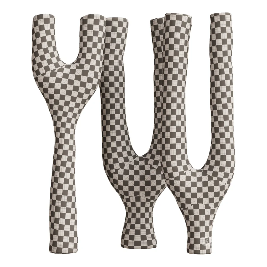 Organic Y-Shape Decorative Objects 05 Image 5