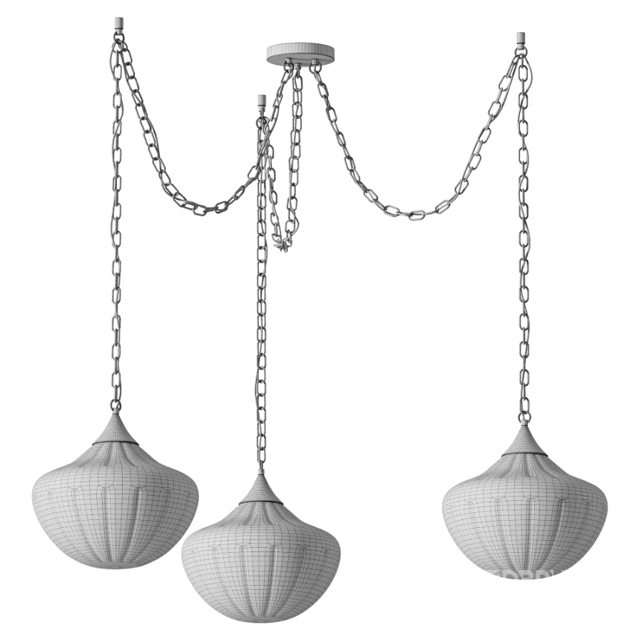 Reva 3 Light Swag Chandelier Image 3