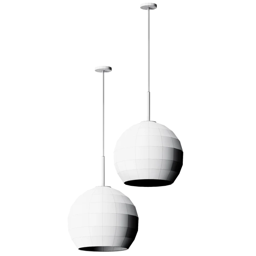 Ball Glass Brass pendant lamp FRANDSEN Image 5