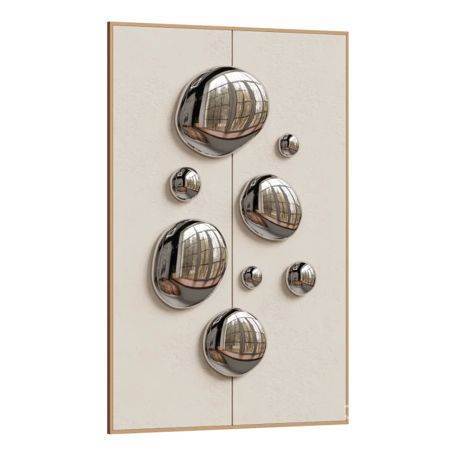 Chrome Bubble Wall Decor 20 Image 2