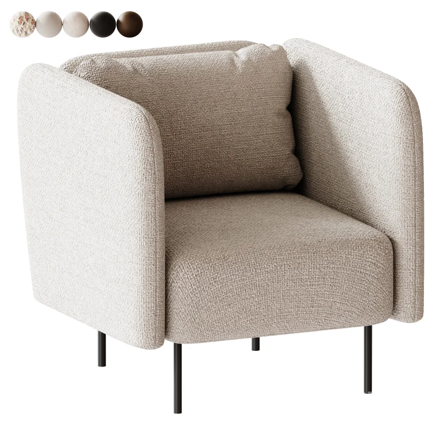 Orchet Velour Terracotta Armchair Image 4