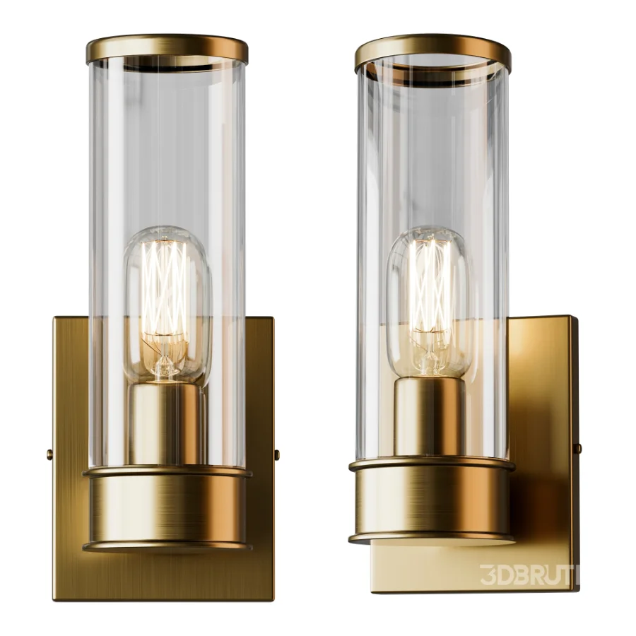 Simple Glass Cylinder Sconce 01 Image 4