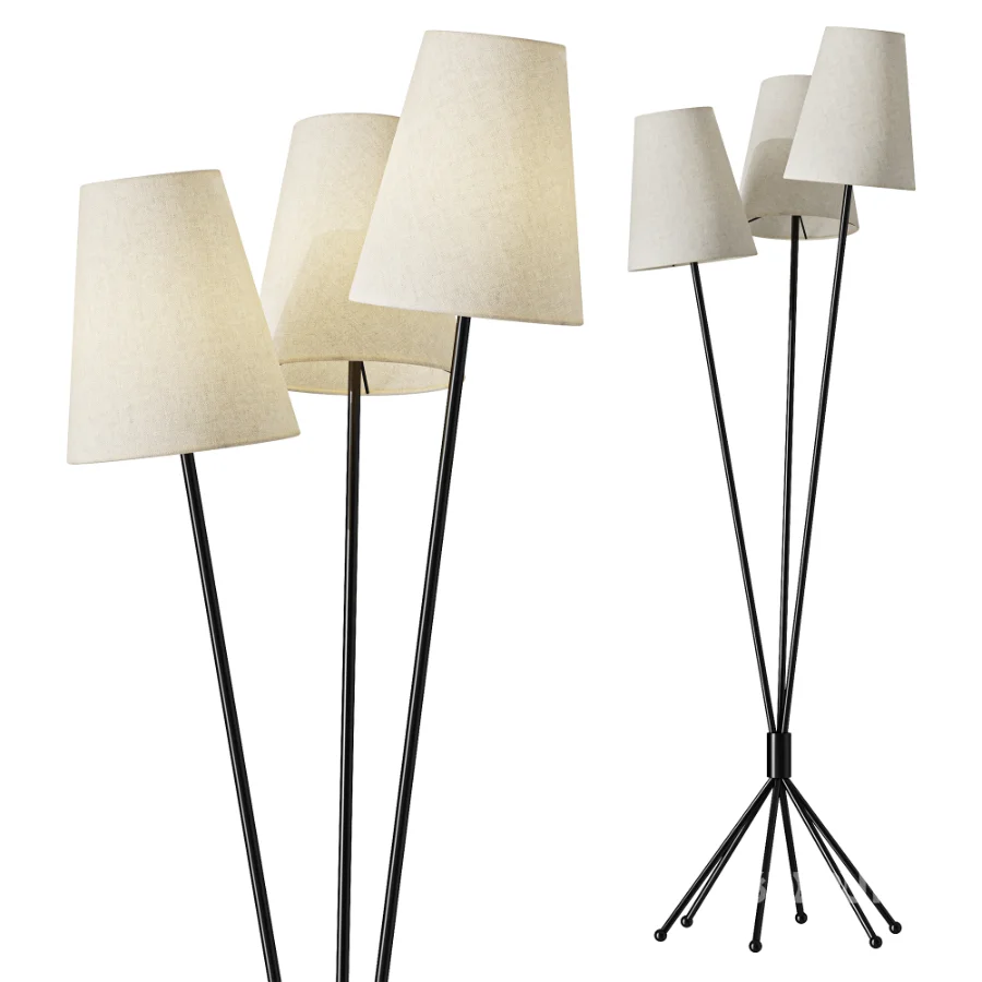 Renwick Linen Floor Lamp Image 1