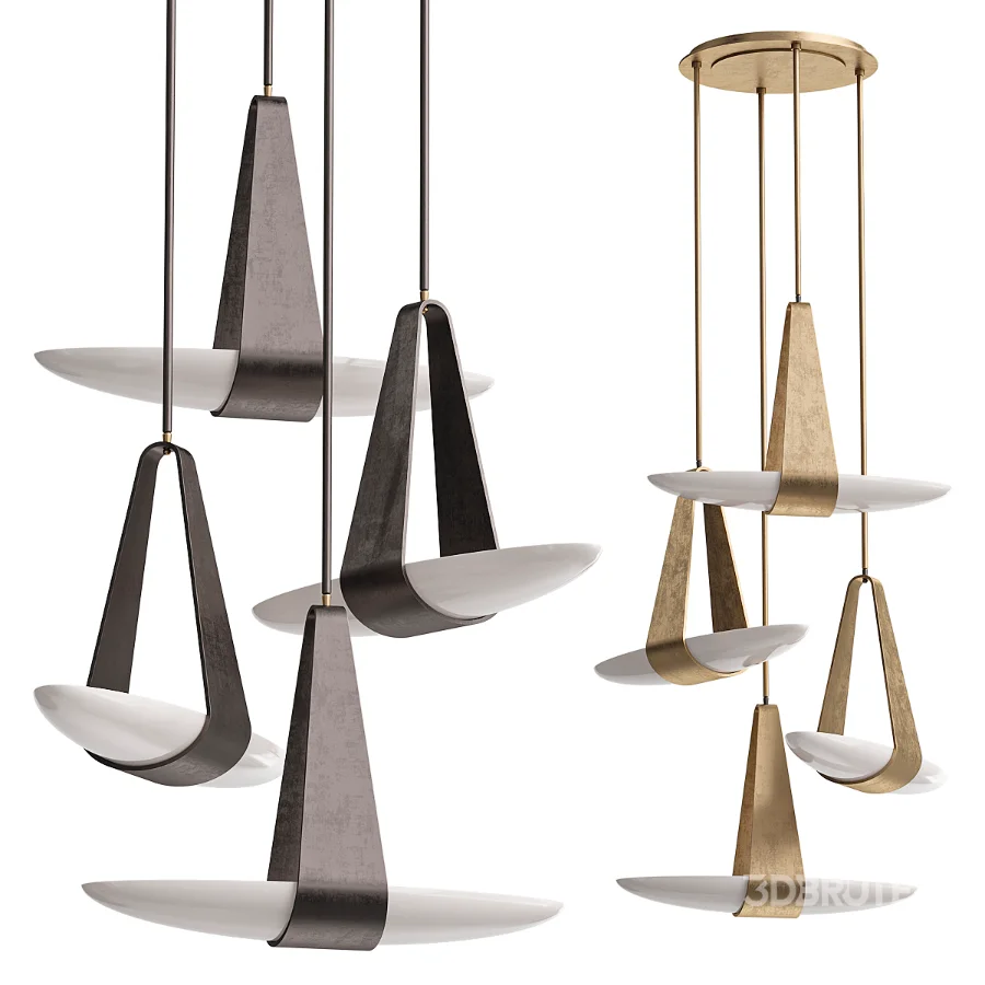 Sophia Chandelier by Hilliard 4 shapes Image 4